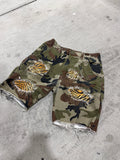 camo/tiger shorts